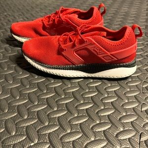 PUMA red little boy size 2 sneakers
